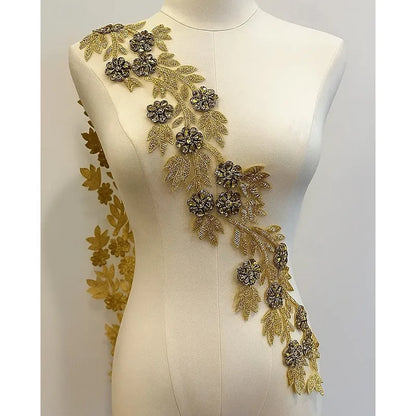 Elegant Gold Velvet Mermaid Long Sleeve Floor-Length Mother of the Bride Dress