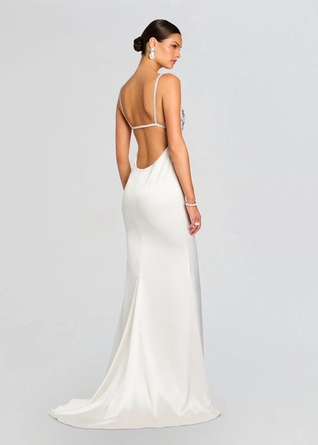 Mermaid Spaghetti-Strap Sleeveless Backless Floor-Length Prom Dresses