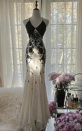 Special Occasion Sophisticated Graceful Stylish Refined Elegant Chiffon Mermaid Sleeveless Floor-Length Prom Dress