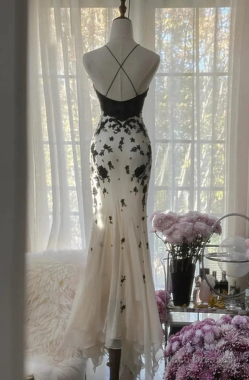 Special Occasion Sophisticated Graceful Stylish Refined Elegant Chiffon Mermaid Sleeveless Floor-Length Prom Dress