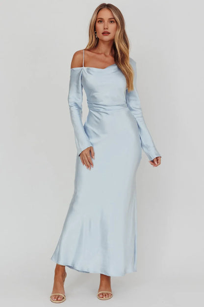 Special Occasion Sophisticated Graceful Stylish Elegant Mermaid Asymmetric Long Sleeve Long Prom Dress