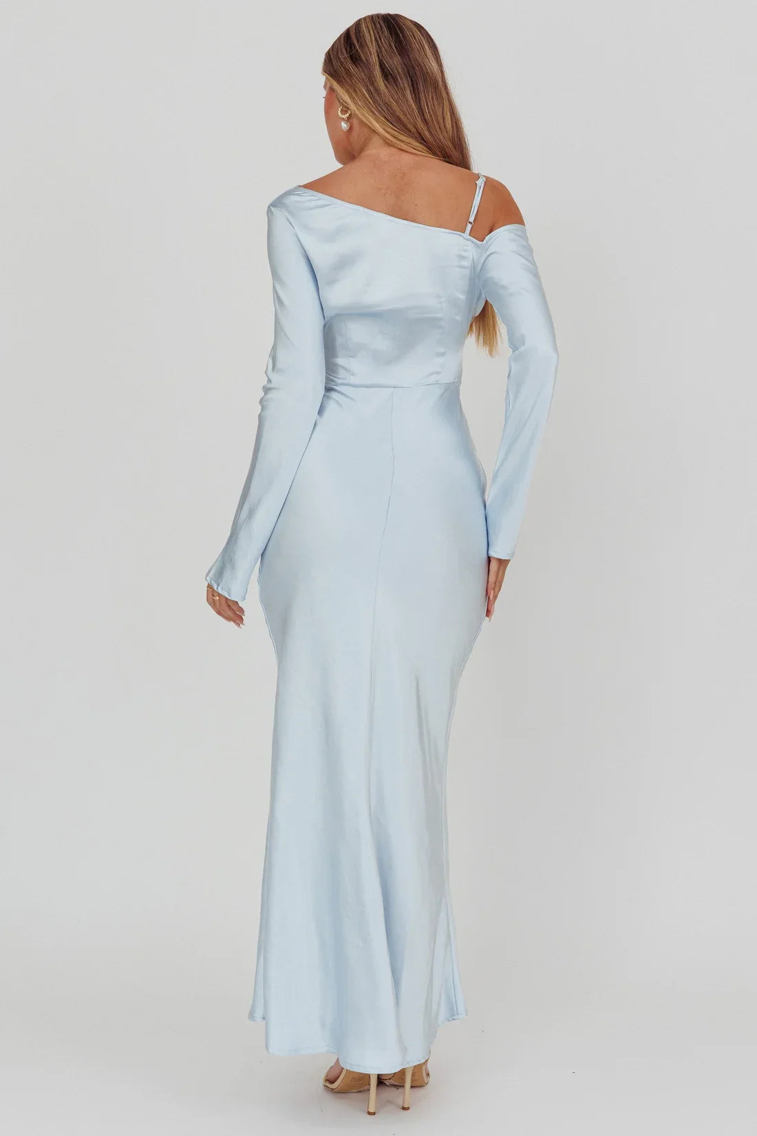Special Occasion Sophisticated Graceful Stylish Elegant Mermaid Asymmetric Long Sleeve Long Prom Dress