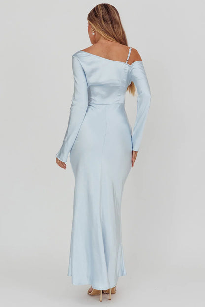 Special Occasion Sophisticated Graceful Stylish Elegant Mermaid Asymmetric Long Sleeve Long Prom Dress