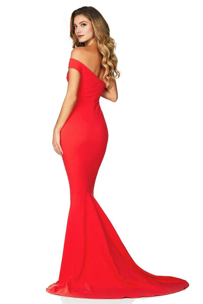 Beautiful Timeless Special Occasion Sophisticated Graceful Elegant Red Mermaid Sleeveless Prom Dress