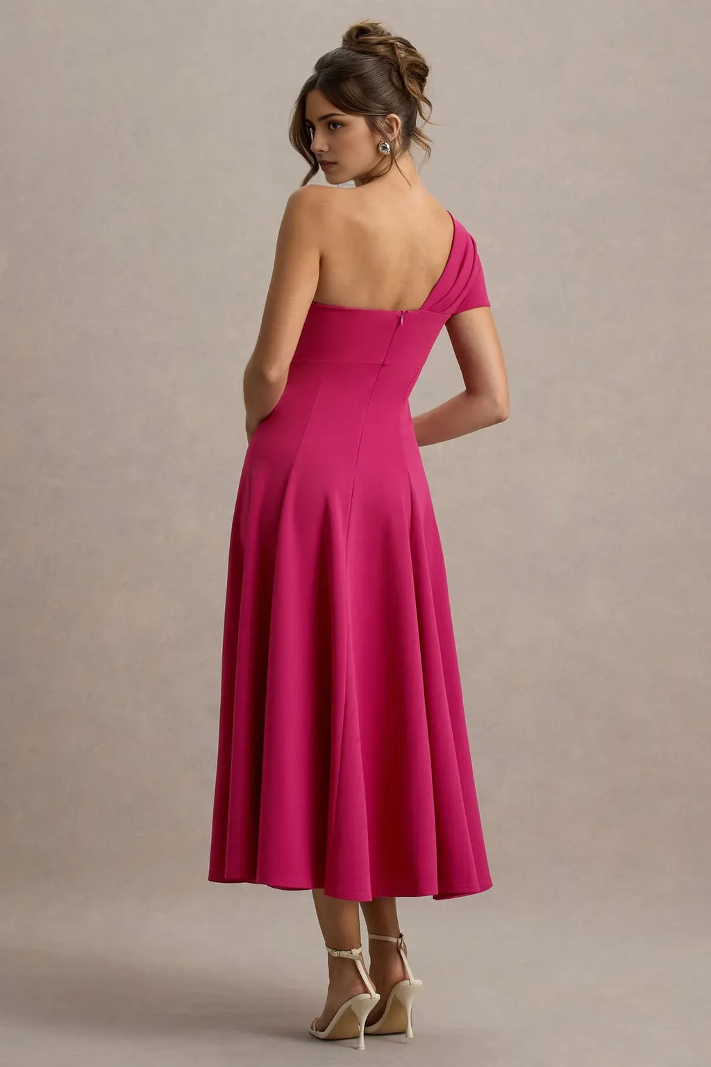 One Shoulder Prom Dress with Draped Bow Detail A Perfect Blend of Sophistication and Playfulness for Special Occasions