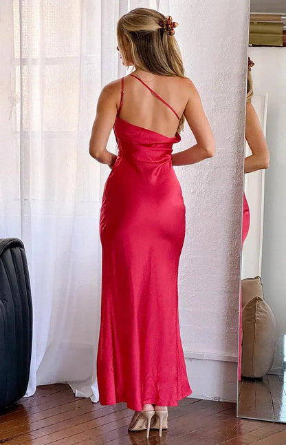Graceful Stylish Refined Beautiful Timeless Elegant Sheath Cowl Sleeveless Floor-Length Prom Dress