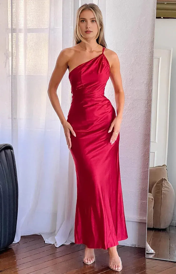 Graceful Stylish Refined Beautiful Timeless Elegant Sheath Cowl Sleeveless Floor-Length Prom Dress