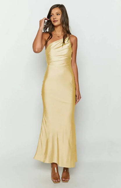 Graceful Stylish Refined Beautiful Timeless Elegant Sheath Cowl Sleeveless Floor-Length Prom Dress