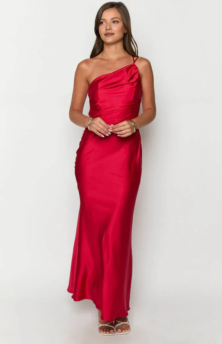 Graceful Stylish Refined Beautiful Timeless Elegant Sheath Cowl Sleeveless Floor-Length Prom Dress