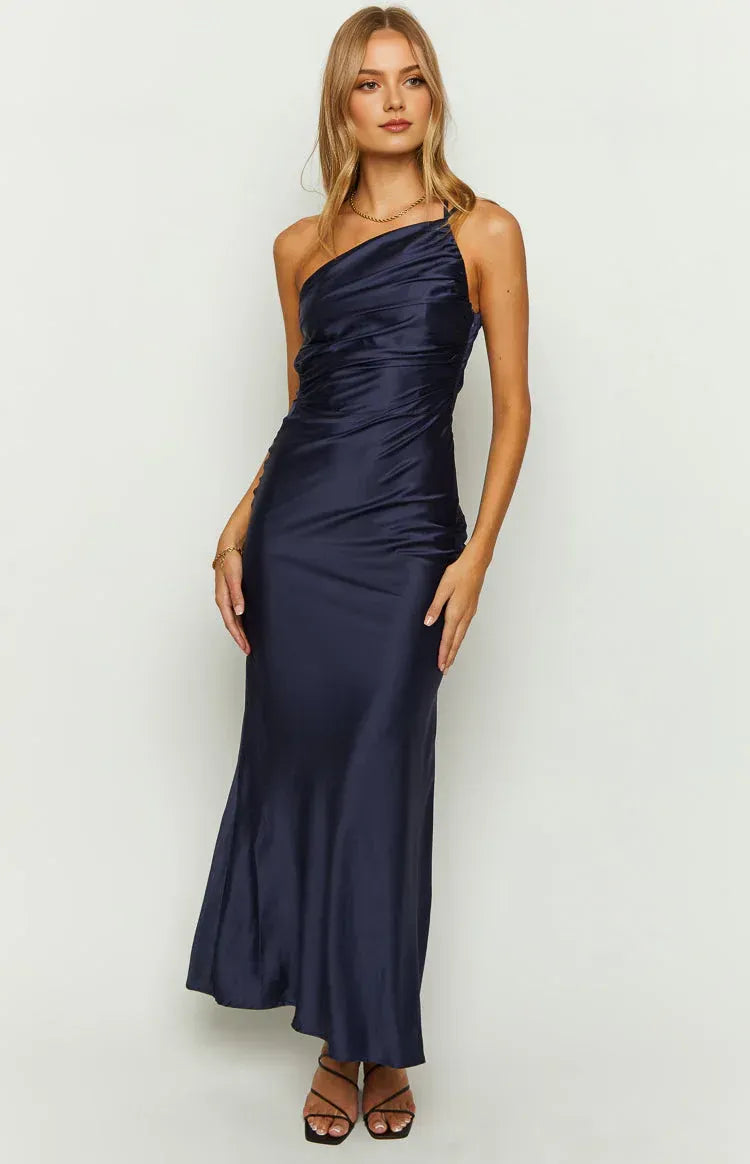 Graceful Stylish Refined Beautiful Timeless Elegant Sheath Cowl Sleeveless Floor-Length Prom Dress