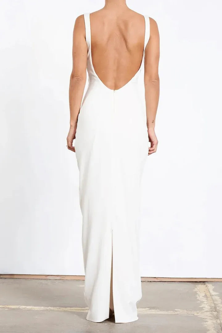 Stylish Refined Beautiful Timeless Chic Elegant Gold Sheath Sleeveless Floor-Length Prom Dress