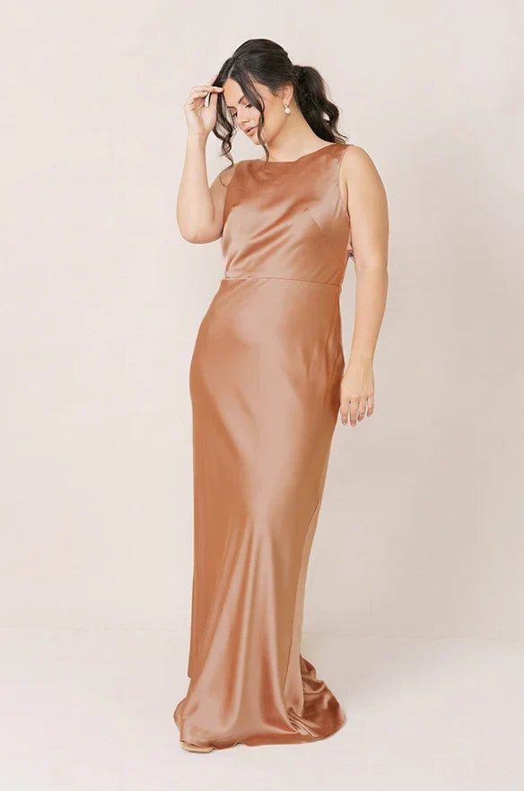 Graceful Stylish Refined Elegant Lace Sheath Scoop Neck Sleeveless Floor-Length Prom Dress