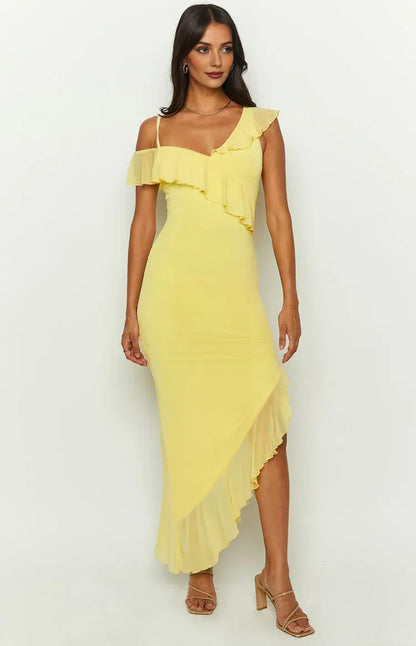 Beautiful Timeless Special Occasion Sophisticated Graceful Elegant Sheath Asymmetric Sleeveless Prom Dress