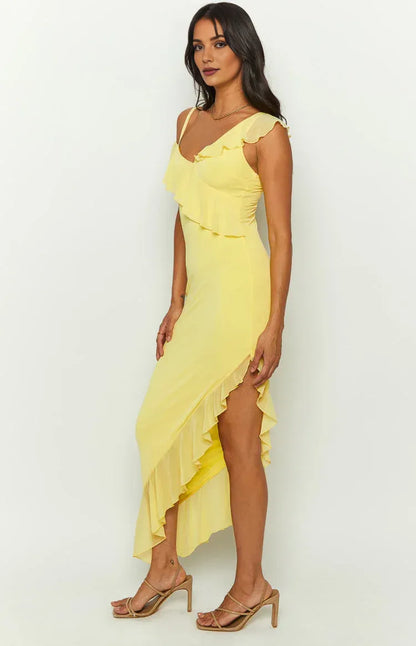 Beautiful Timeless Special Occasion Sophisticated Graceful Elegant Sheath Asymmetric Sleeveless Prom Dress