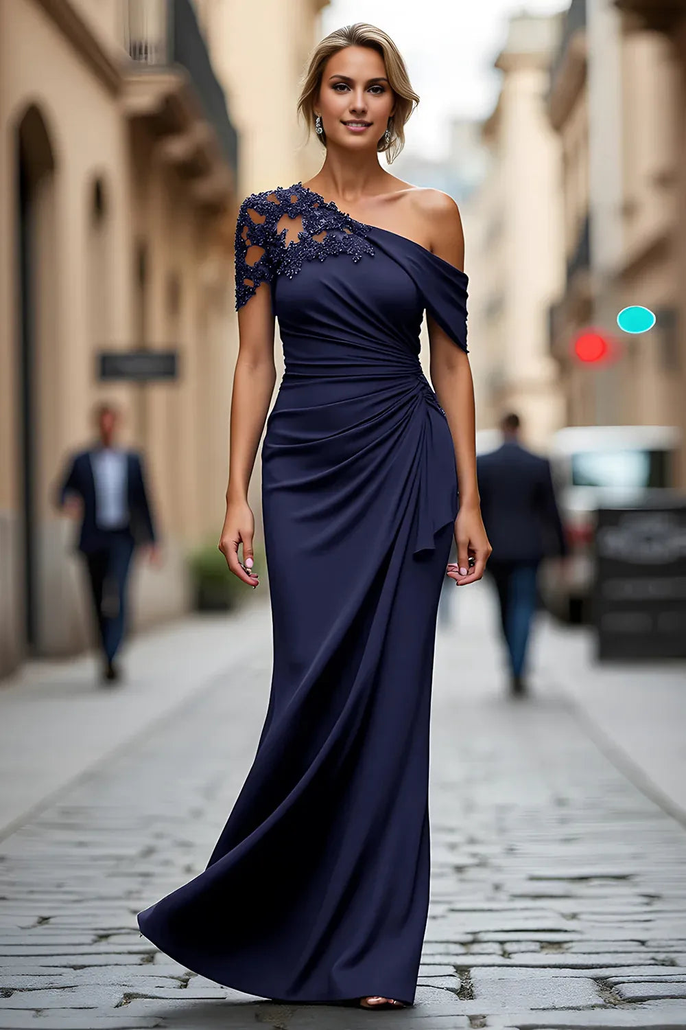 Chic Elegant Black Lace Sheath Sleeveless Floor-Length Mother of the Bride Dress