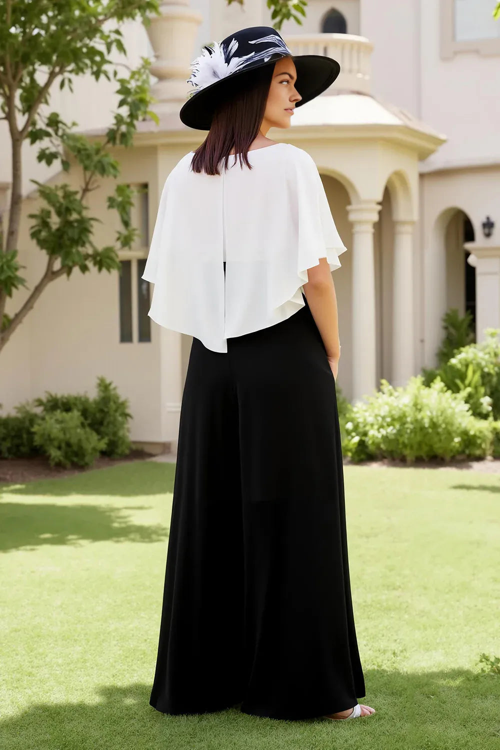 Refined Elegant Black Sheath Square Neck Floor-Length Mother of the Bride Dress
