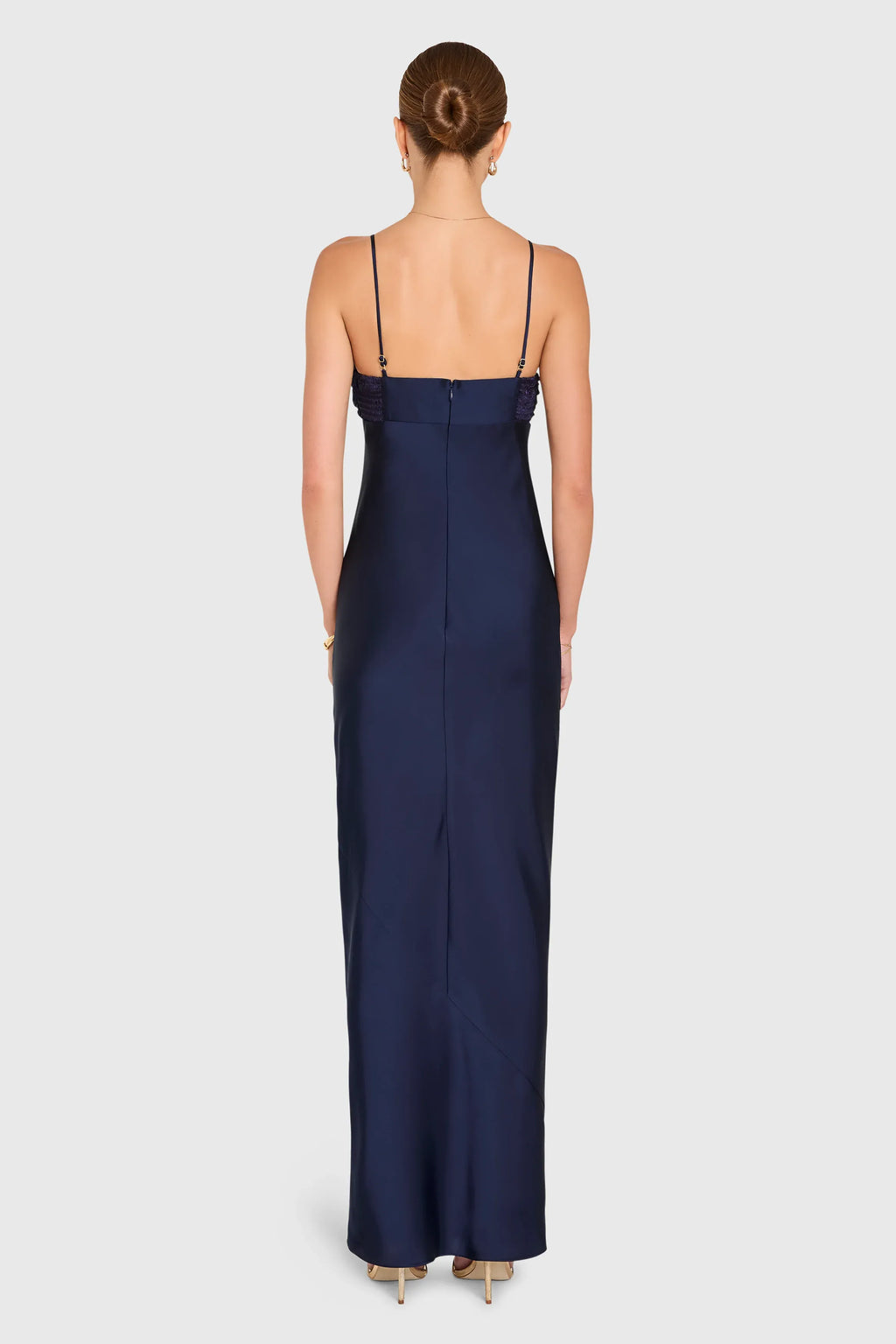 Special Occasion Sophisticated Graceful Stylish Refined Elegant Red Satin Sheath Sleeveless Evening Dress