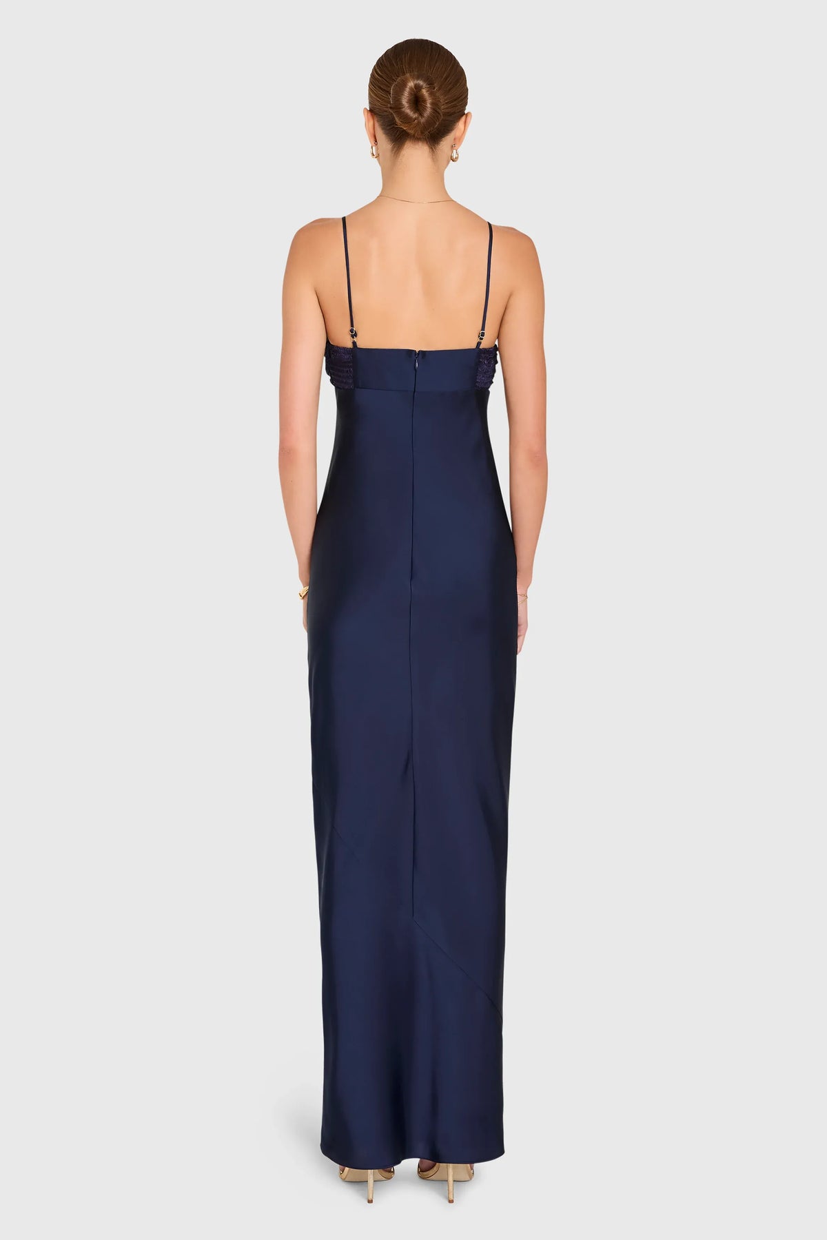 Special Occasion Sophisticated Graceful Stylish Refined Elegant Red Satin Sheath Sleeveless Evening Dress