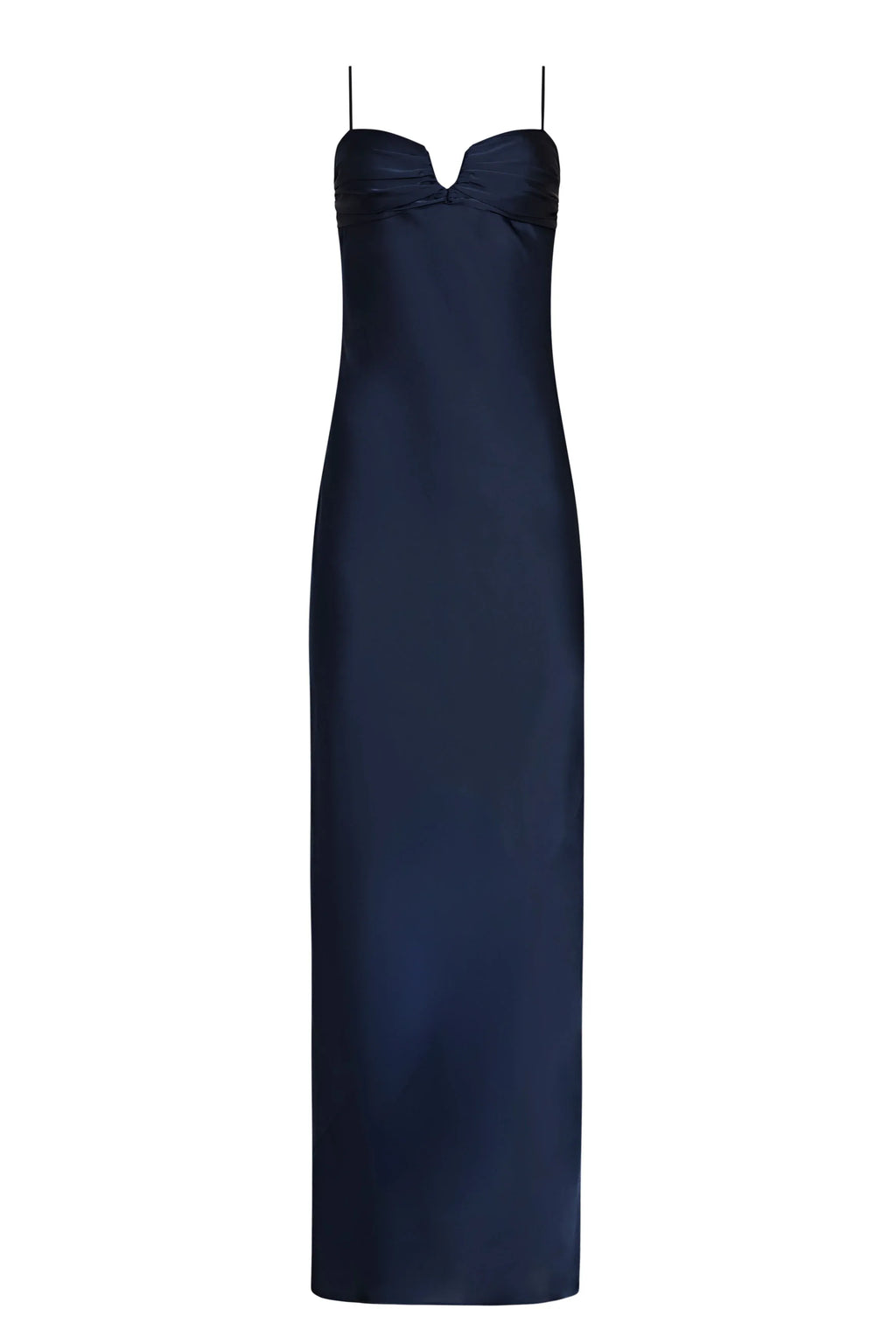 Special Occasion Sophisticated Graceful Stylish Refined Elegant Red Satin Sheath Sleeveless Evening Dress