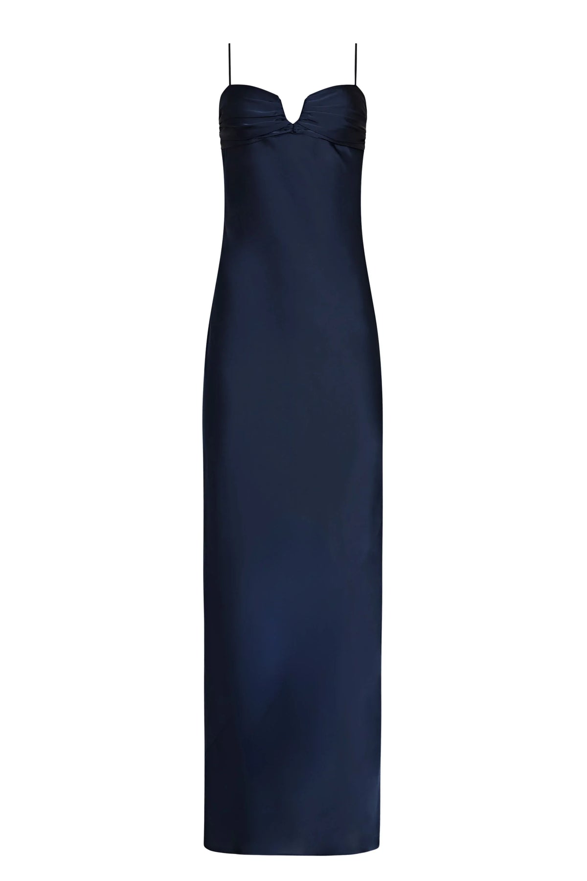 Special Occasion Sophisticated Graceful Stylish Refined Elegant Red Satin Sheath Sleeveless Evening Dress