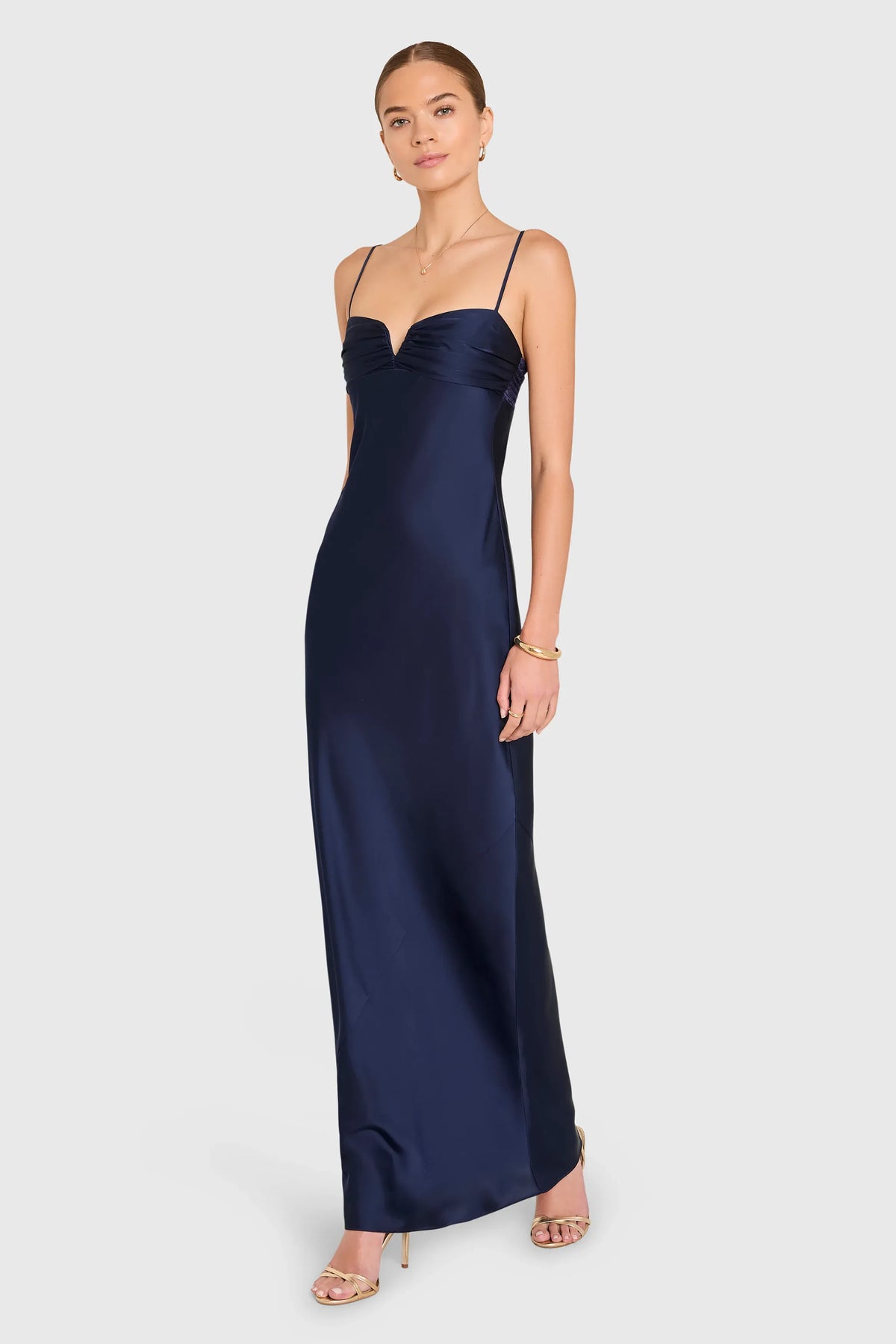 Special Occasion Sophisticated Graceful Stylish Refined Elegant Red Satin Sheath Sleeveless Evening Dress