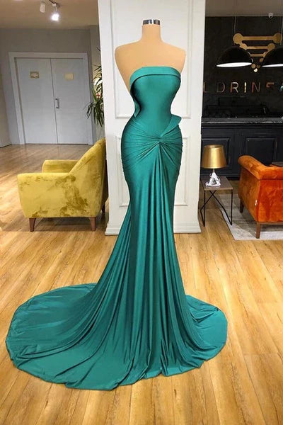 Strapless Long Mermaid Evening Prom Dress Online