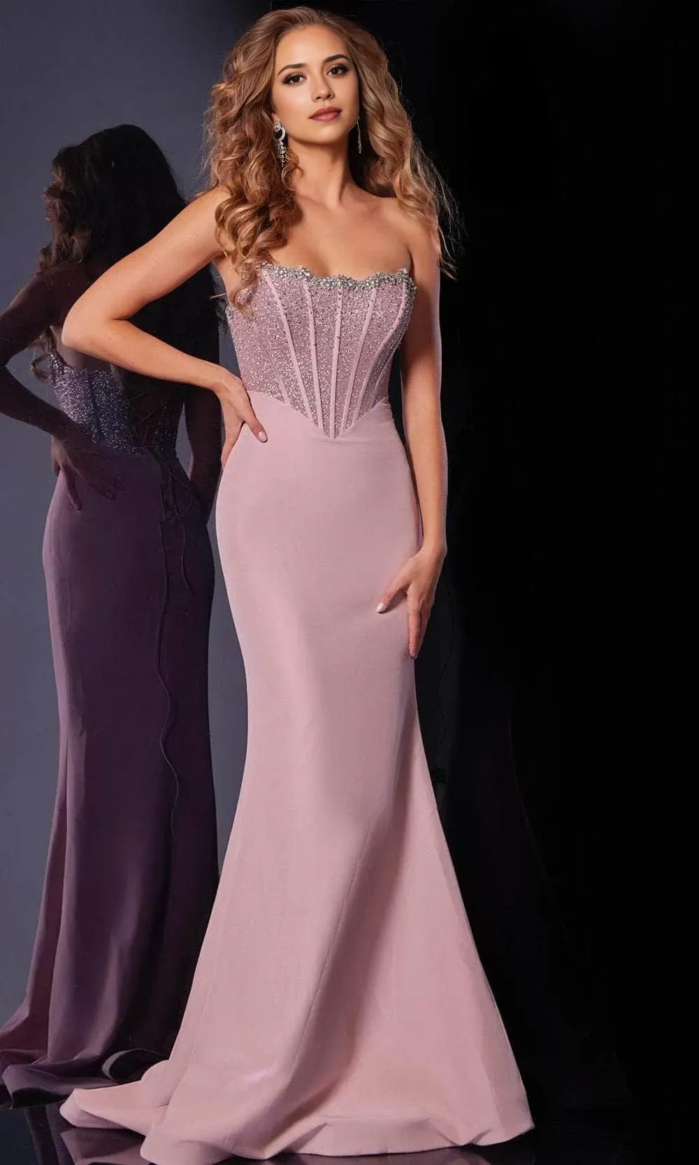 Strapless Sweetheart Neckline Prom Dress with Bodice and Mermaid Silhouette Perfect for Formal Evening Events and Galas