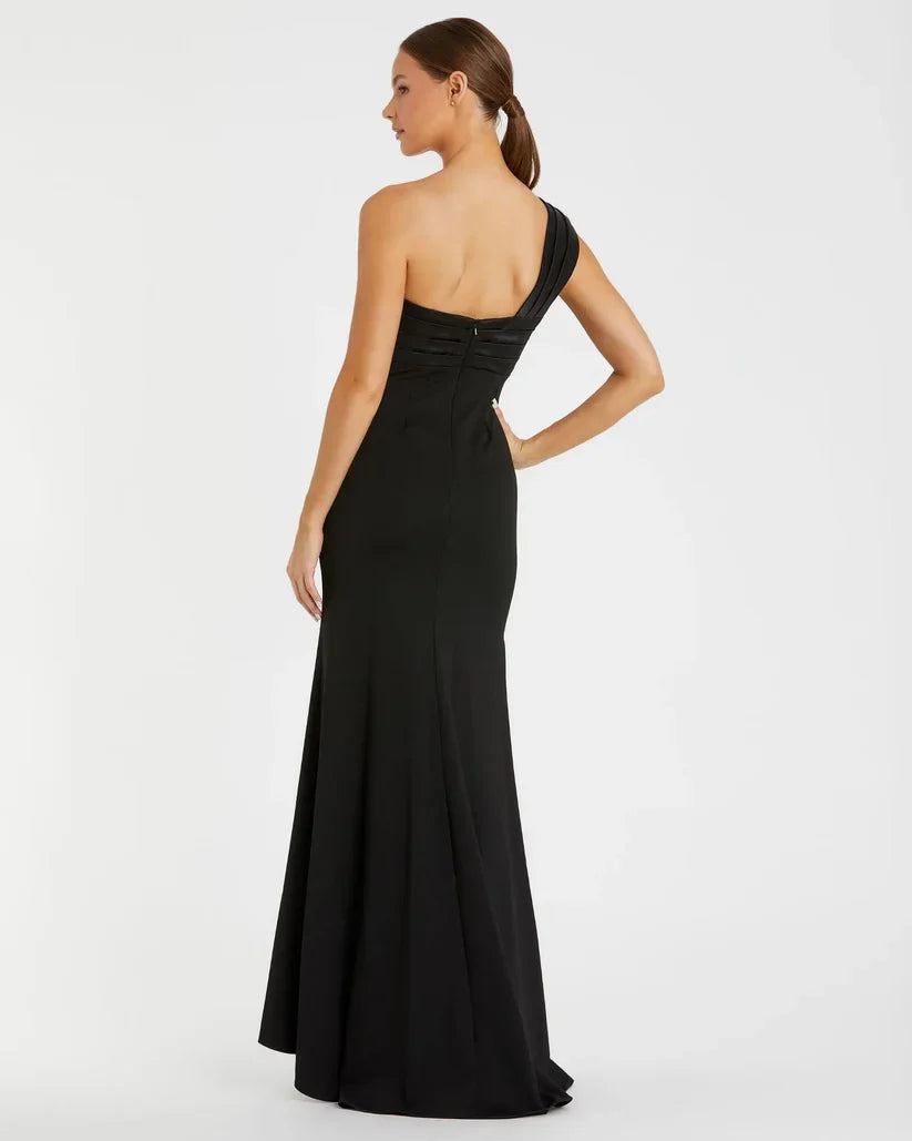 Beautiful Timeless Special Occasion Sophisticated Elegant Black Trumpet Sleeveless Floor-Length Prom Dress