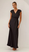 black v neck short sleeve for sale Prom Dresses for Women's Special Occasions