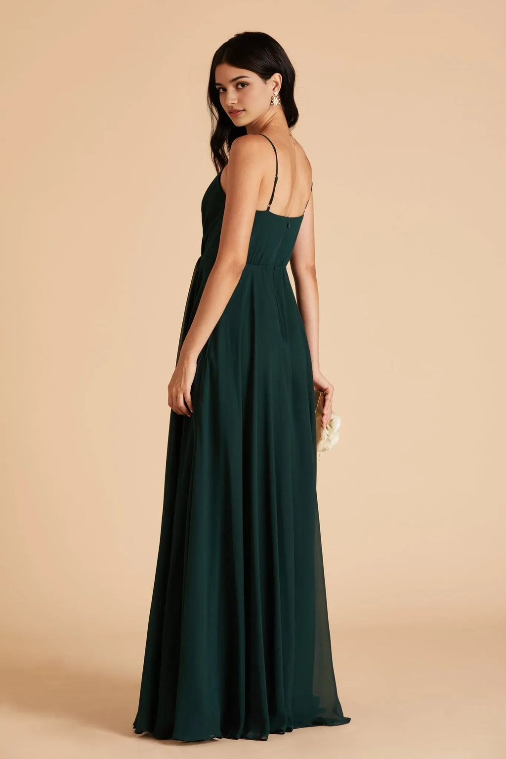 Green Emerald Deep V Neck Prom Dress with Cross Ruched Bodice Century Versailles Gala Inspired Gown for Regal Formal Evenings