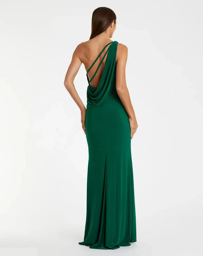 Beautiful Timeless Special Occasion Sophisticated Elegant Jersey Sheath Sleeveless Floor-Length Prom Dress