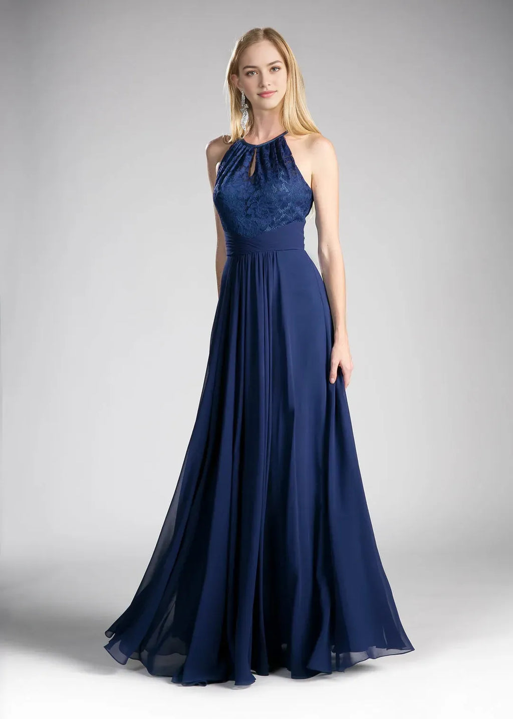 Blush Pink Enchanting Blush Prom Dress with Halter Neckline Bodice A Fairytale Vision for Memorable Nights