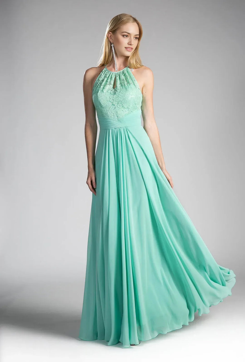 Blush Pink Enchanting Blush Prom Dress with Halter Neckline Bodice A Fairytale Vision for Memorable Nights