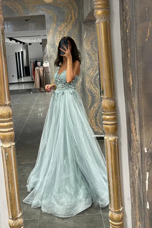 Red Ethereal Ballgown V-neck Sleeveless Beaded Floor-length Prom Dress for Women Custom