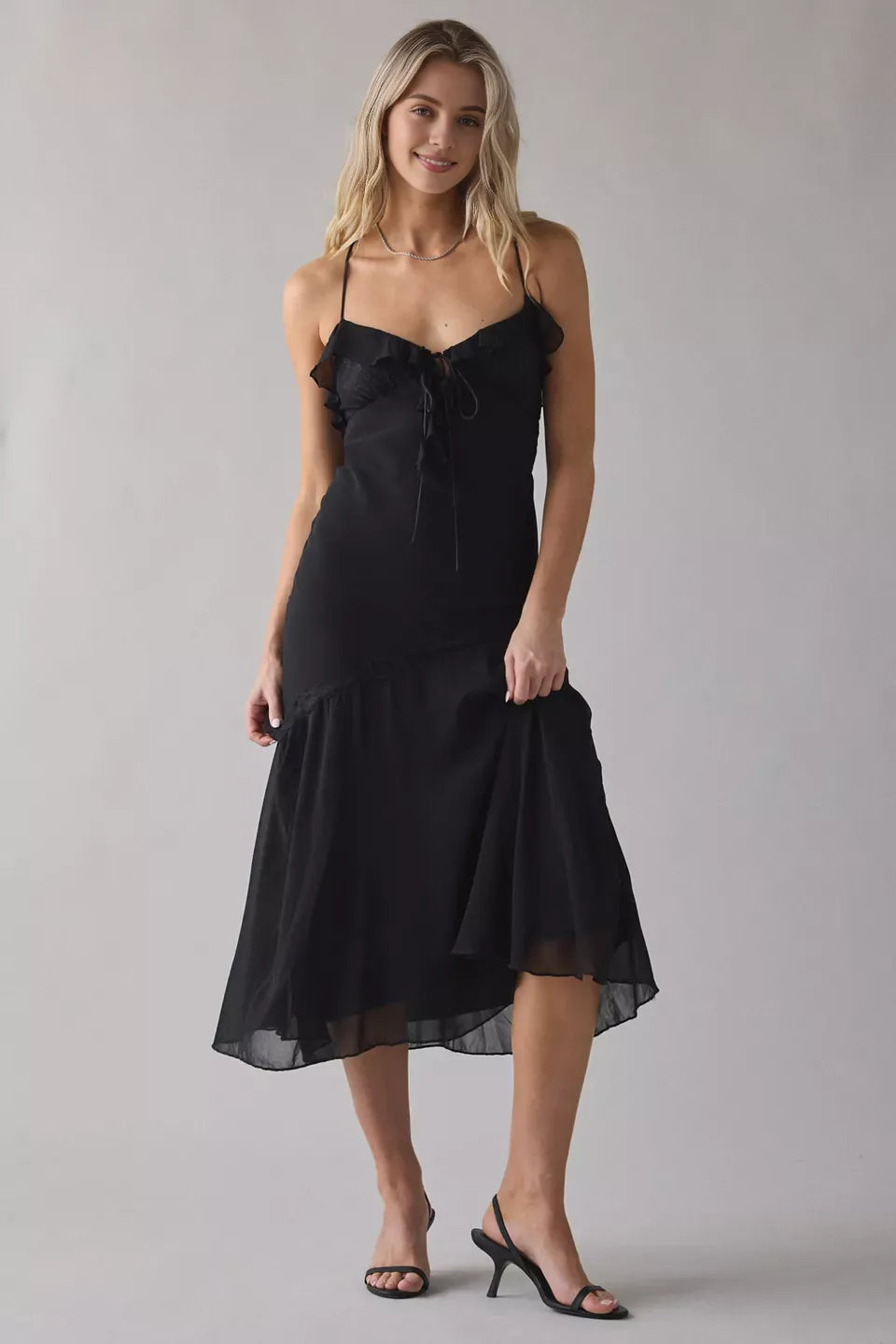 Refined Beautiful Timeless Special Occasion Elegant Ivory Chiffon A-Line Sleeveless Prom Dress