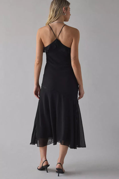 Refined Beautiful Timeless Special Occasion Elegant Ivory Chiffon A-Line Sleeveless Prom Dress
