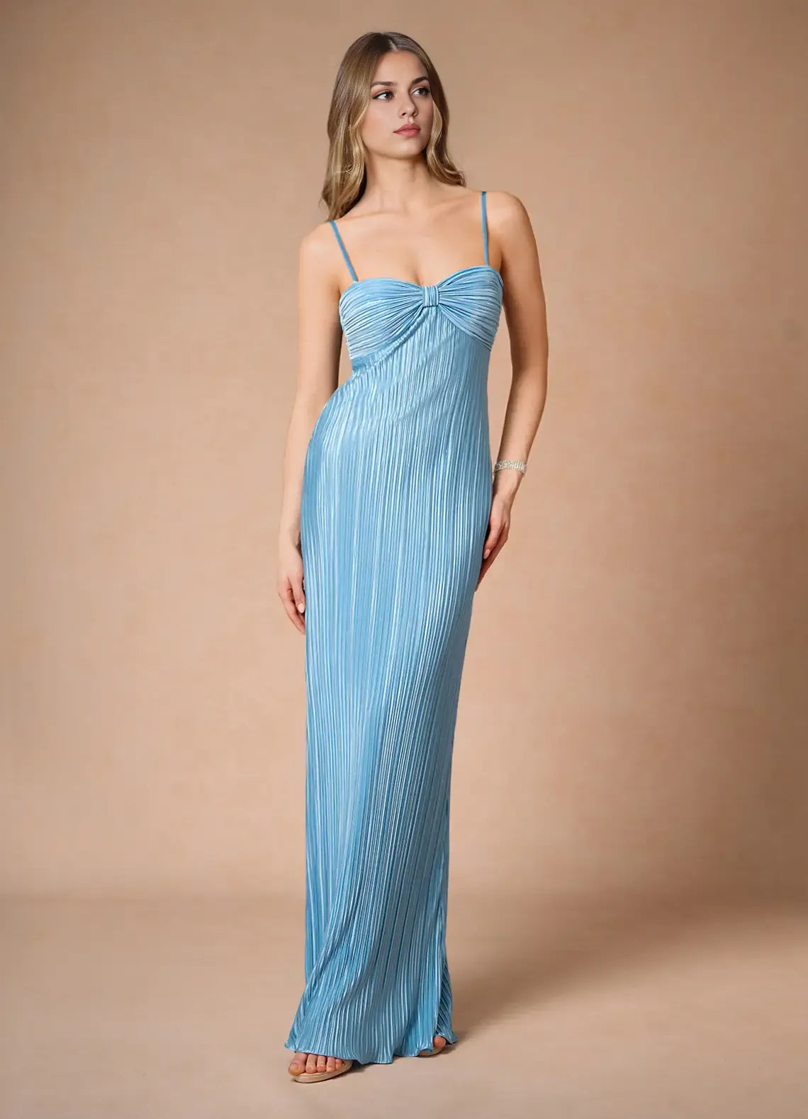 Special Occasion Sophisticated Graceful Elegant Black Satin A-Line Sleeveless Floor-Length Evening Dress
