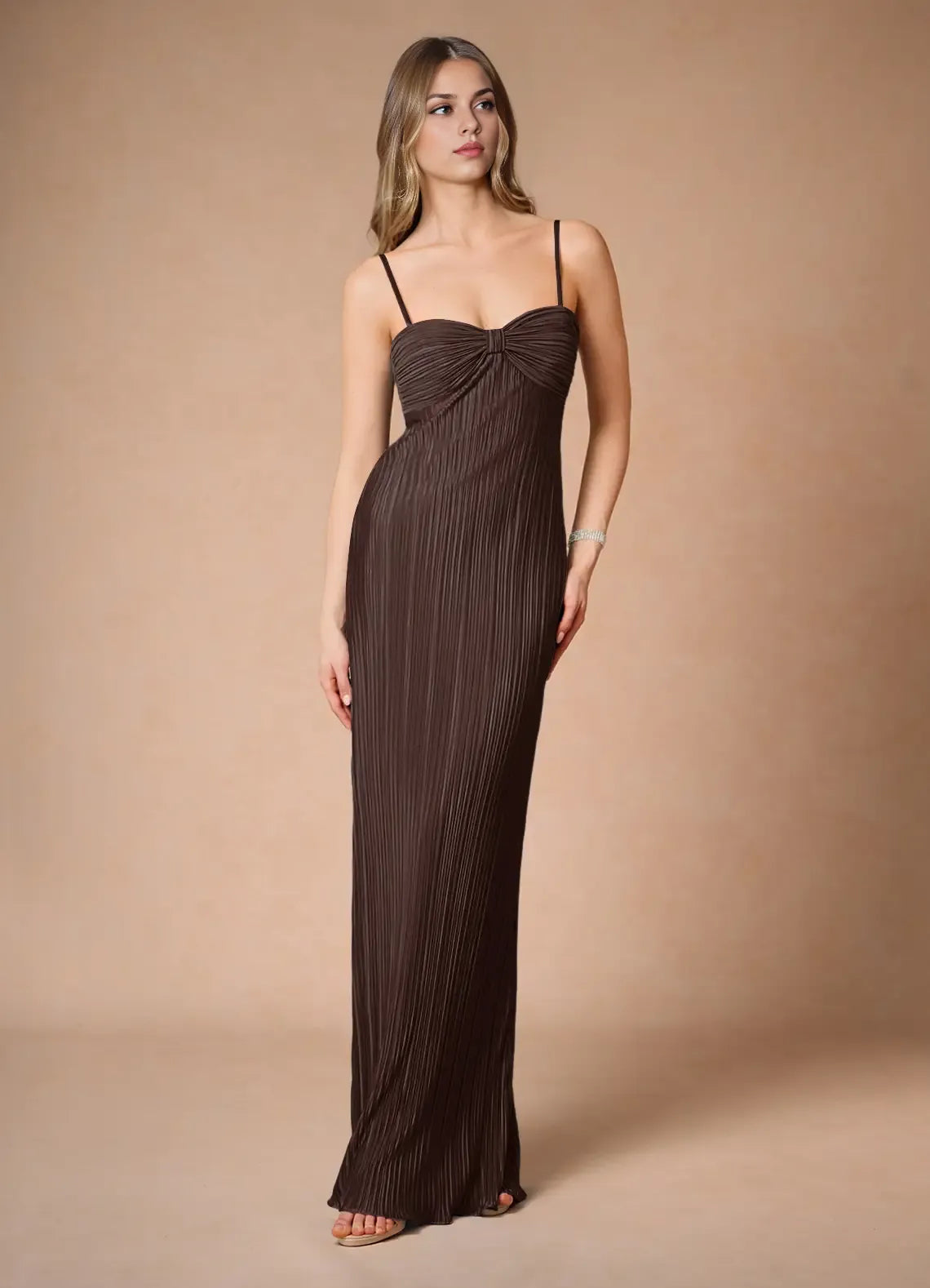 Special Occasion Sophisticated Graceful Elegant Black Satin A-Line Sleeveless Floor-Length Evening Dress