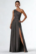 Graceful Stylish Refined Beautiful Timeless Elegant Black Jersey Sleeveless Floor-Length Prom Dress