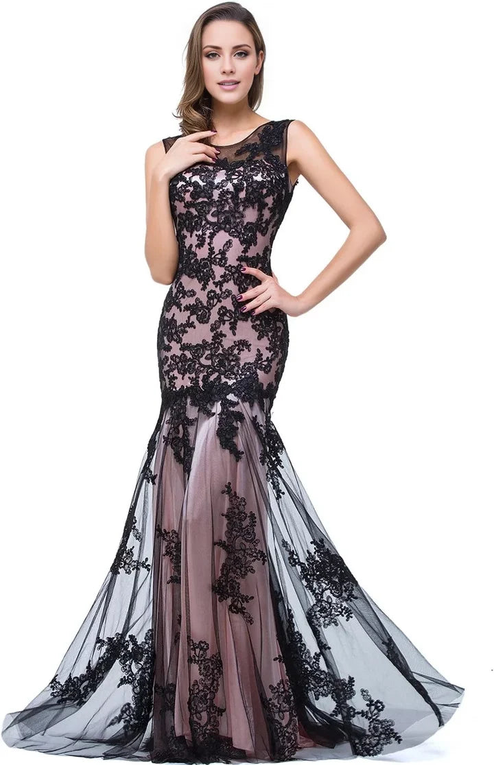 Mauve Mermaid Illusion Round Sleeveless Keyhole Back Floor Length Mother Of The Bride Dress