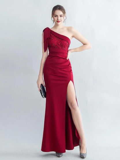 Stylish Refined Beautiful Elegant Emerald Green Lace Mermaid Sleeveless Floor-Length Prom Dress
