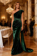 Refined Beautiful Timeless Special Occasion Elegant Black Velvet Mermaid Sleeveless Prom Dress