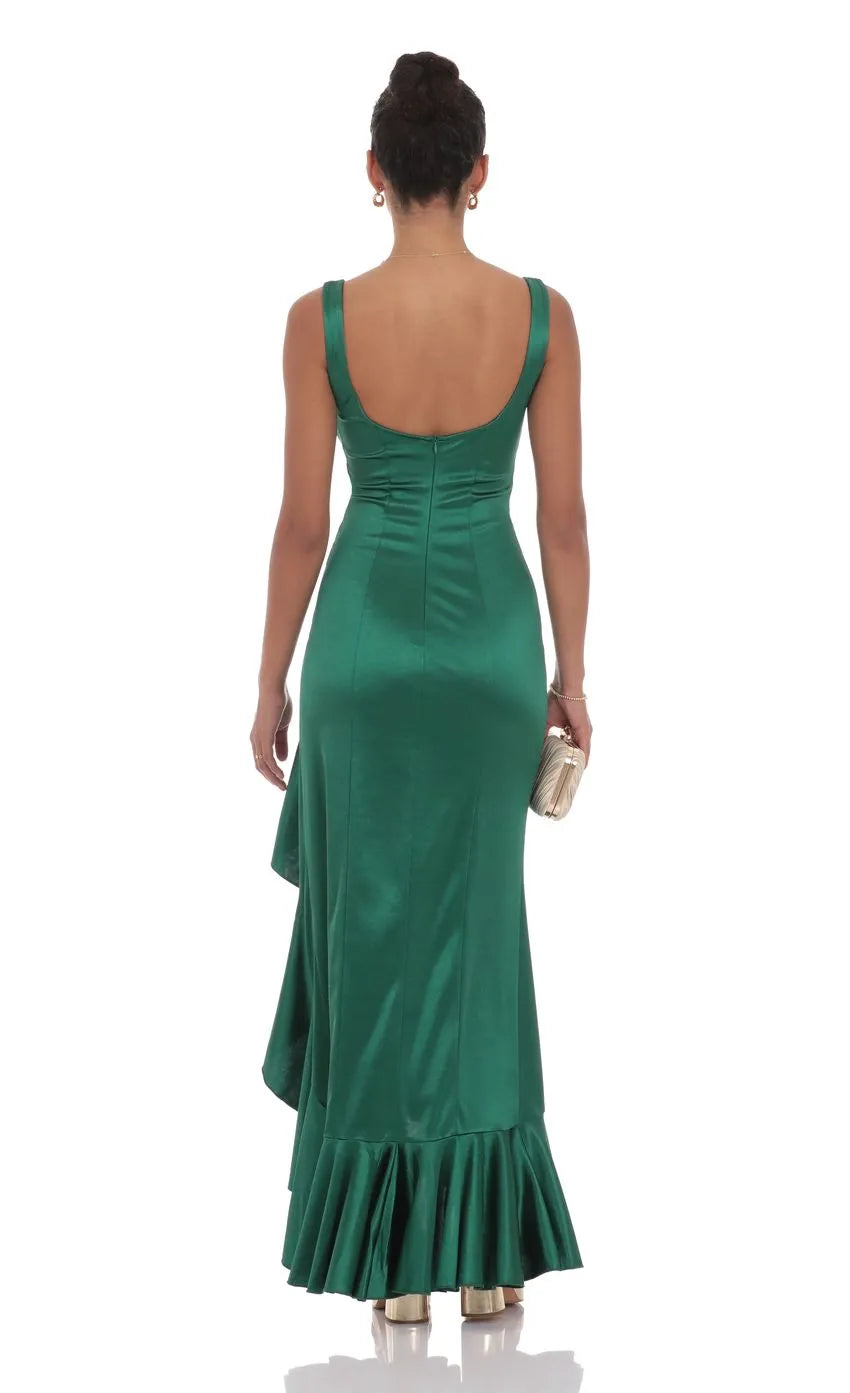 Timeless Special Occasion Sophisticated Elegant Mermaid Square Neck Sleeveless Floor-Length Prom Dress