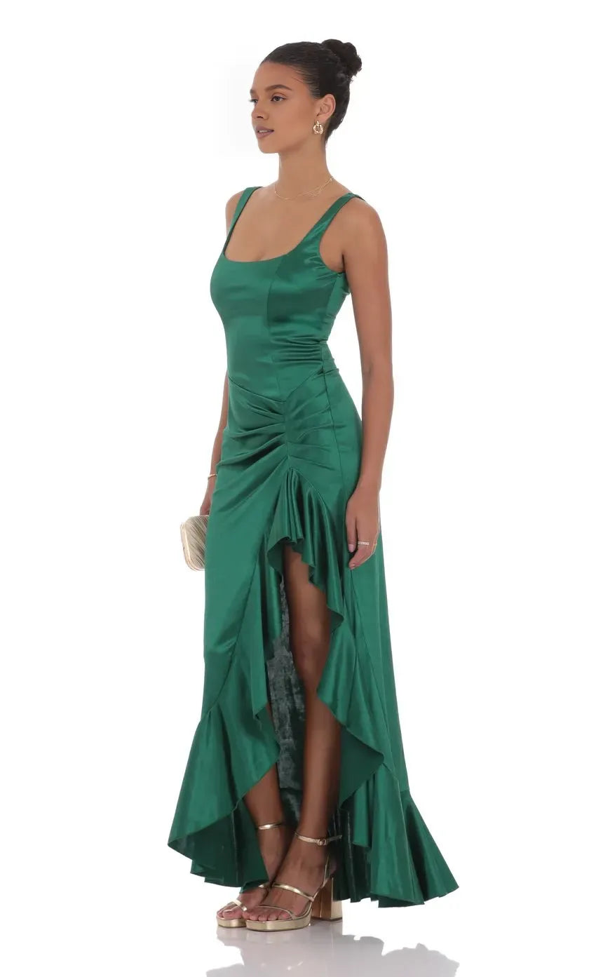 Timeless Special Occasion Sophisticated Elegant Mermaid Square Neck Sleeveless Floor-Length Prom Dress