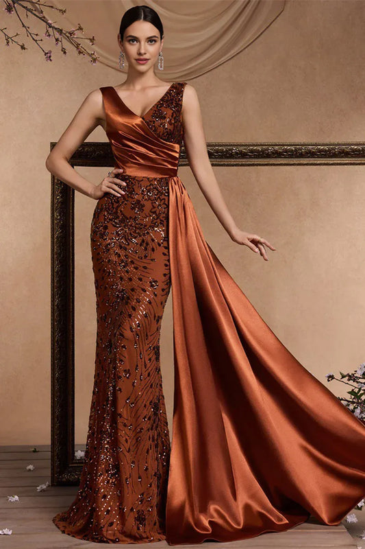 Beautiful Timeless Special Occasion Elegant Black Satin Mermaid Sleeveless Floor-Length Prom Dress
