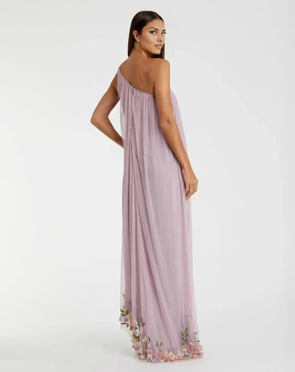 Sophisticated Graceful Stylish Refined Beautiful Elegant Purple A-Line Asymmetric Sleeveless Prom Dress