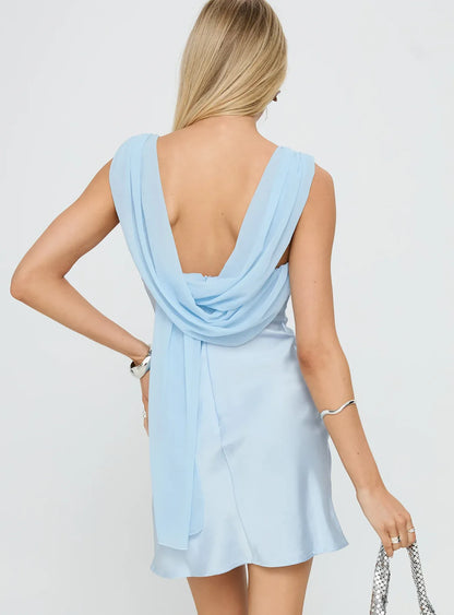 Special Occasion Sophisticated Graceful Stylish Elegant Satin Sheath Sleeveless Mini Homecoming Dress