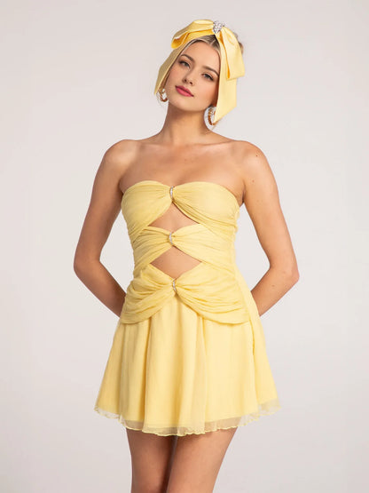 Special Occasion Sophisticated Graceful Stylish Elegant A-Line Sweetheart Sleeveless Mini Homecoming Dress