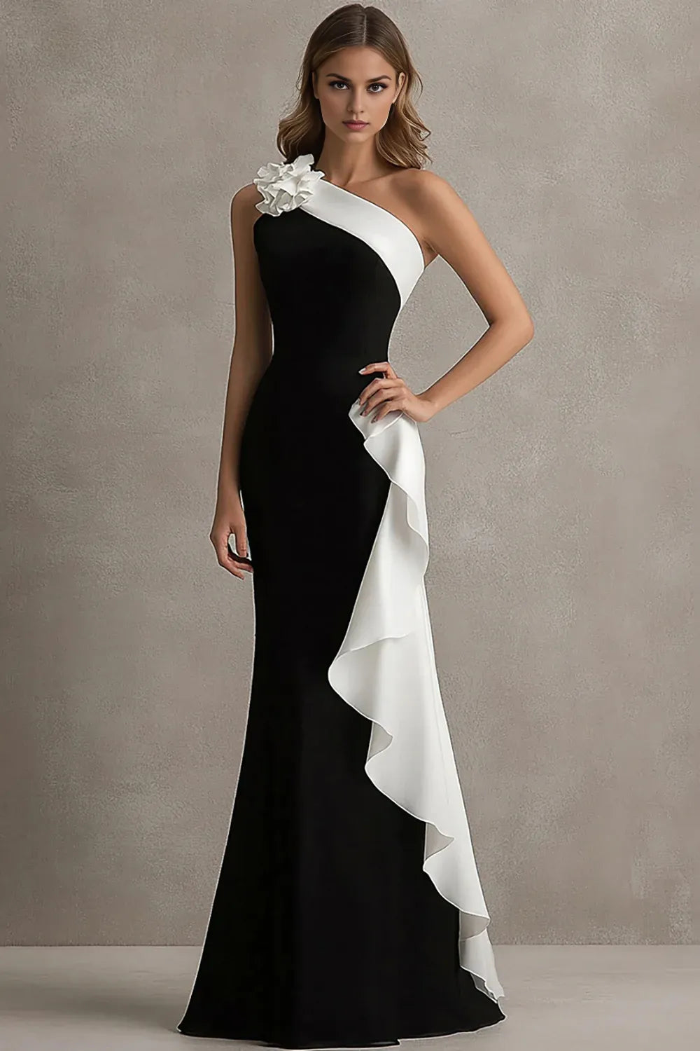 Special Occasion Sophisticated Graceful Stylish Refined Elegant Black Mermaid Sleeveless Floor-Length Prom Dress