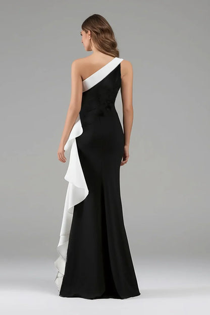 Special Occasion Sophisticated Graceful Stylish Refined Elegant Black Mermaid Sleeveless Floor-Length Prom Dress